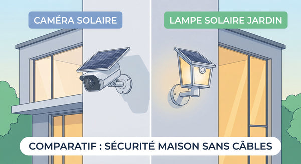 Caméra Solaire ou Éclairage Solaire Extérieur : Comment Choisir la Bonne Solution pour Votre Maison ?