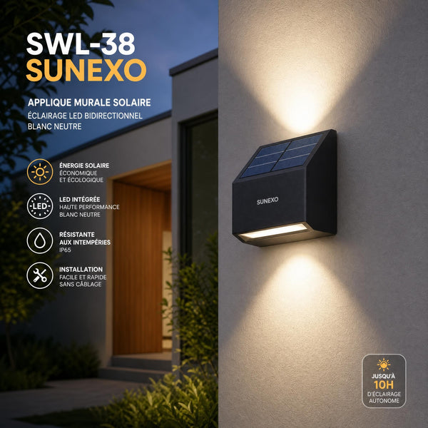 Applique murale solaire SWL-38 : ce que les nouveaux standards 2026 changent pour votre éclairage extérieur