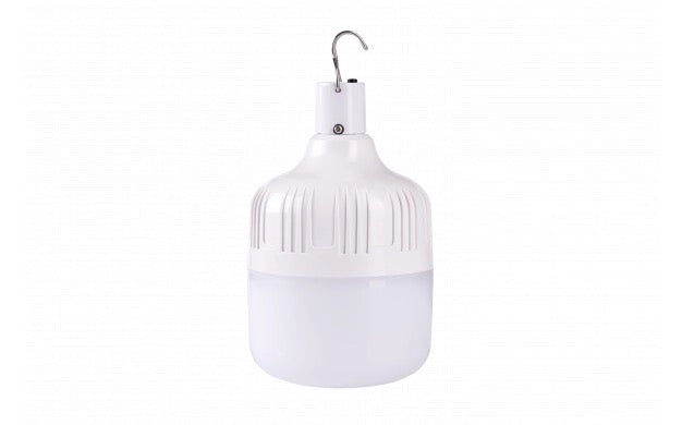 Ampoule LED solaire  optonica avec panneau solaire présentation sur fond blanc