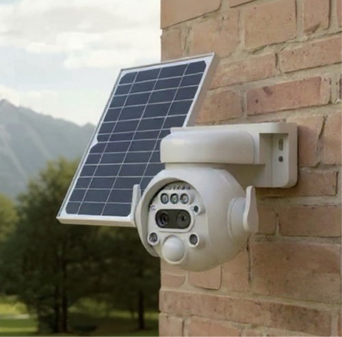 Caméra Solaire WiFi 6MP PTZ | Zoom 12X | Détection Mouvement | IP66 | Sans Fil | Sunexo ST-515A