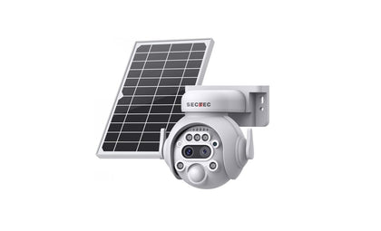 Caméra Solaire WiFi 6MP PTZ | Zoom 12X | Détection Mouvement | IP66 | Sans Fil | Sunexo ST-515A