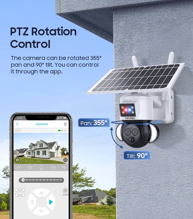 Solarkamera WiFi Sectec ST-558
