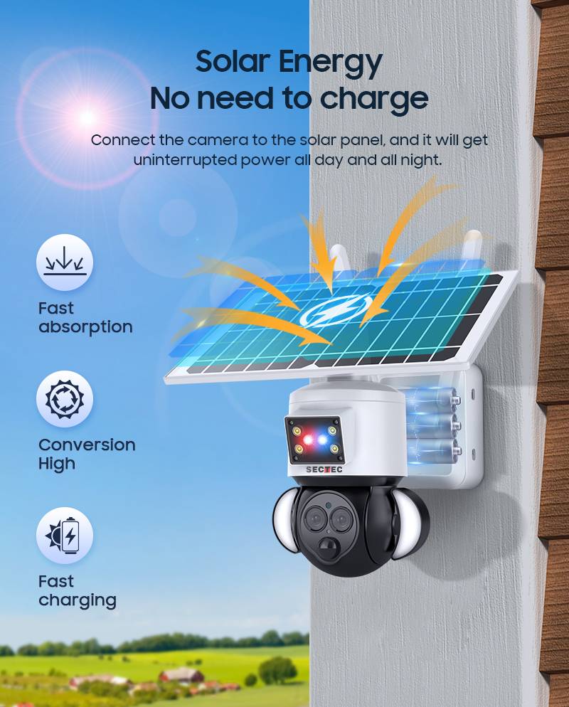 Solarkamera WiFi Sectec ST-558