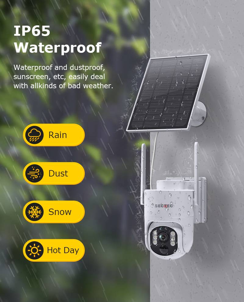 Wi-Fi Sectec ST-627 Solarkamera