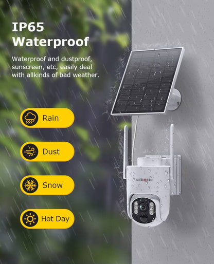 Wi-Fi Sectec ST-627 Solarkamera