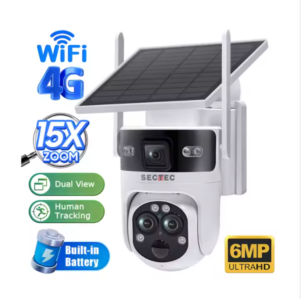 Wi-Fi-Sekt-637 Wi-Fi Solar Camera-6mp