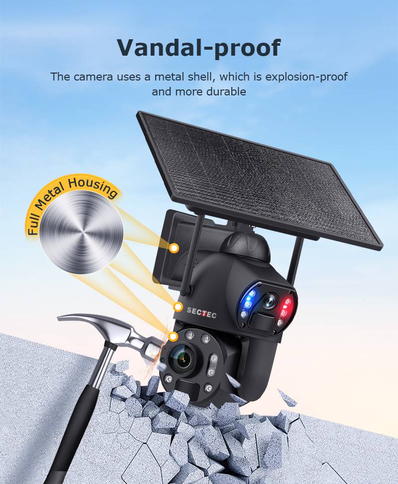 Wi-Fi Sectec ST-699 Solarkamera