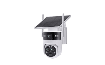 Caméra Solaire WiFi Double Objectif 6MP | PTZ Panoramique | Détection Mouvement | Sans Fil | Sunexo ST-637