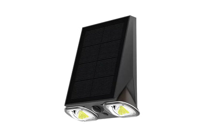 Applique Murale Solaire LED | Détecteur Mouvement | Éclairage Bidirectionnel | Sans Fil IP44 | Sunexo SWL-39