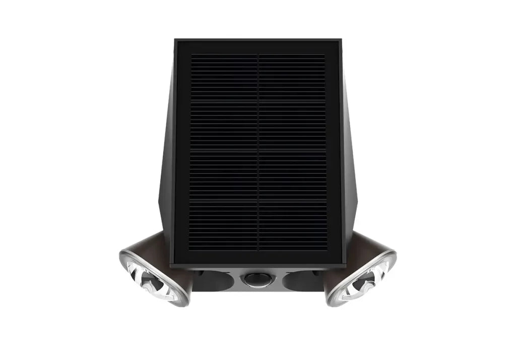 Applique solaire LED SWL-39 vue de face avec panneau solaire 